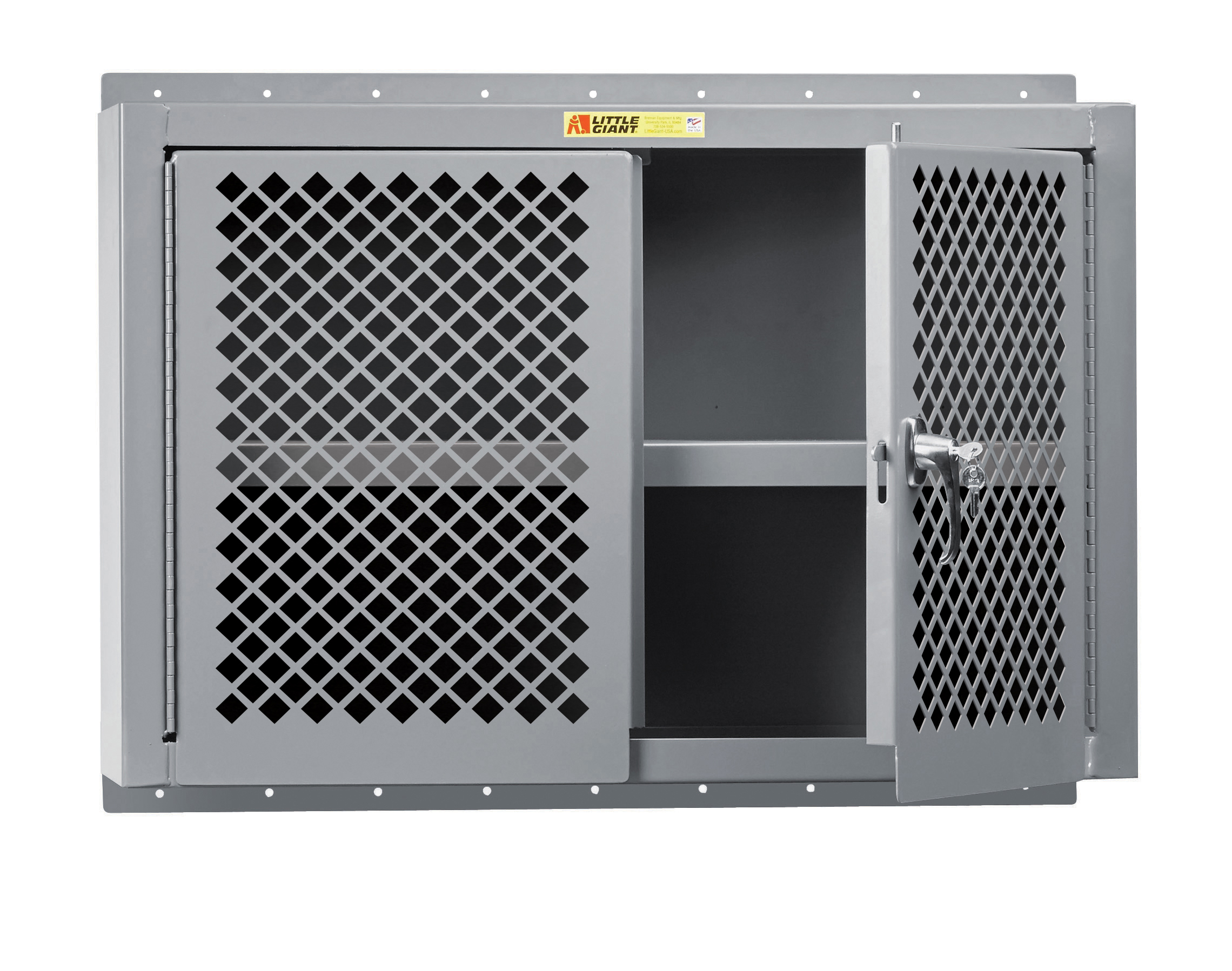 Heavy-Duty Welded Steel Wall Storage Cabinet with Clearview Door