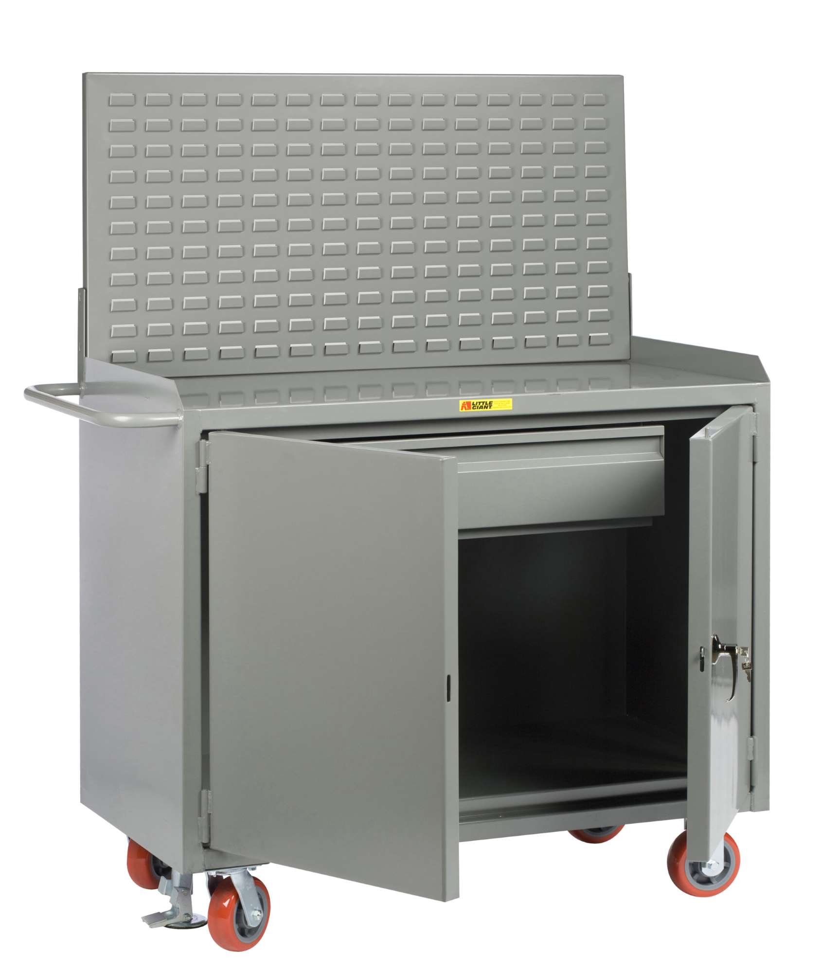 Mobile Bench Cabinets with Heavy-Duty Drawer