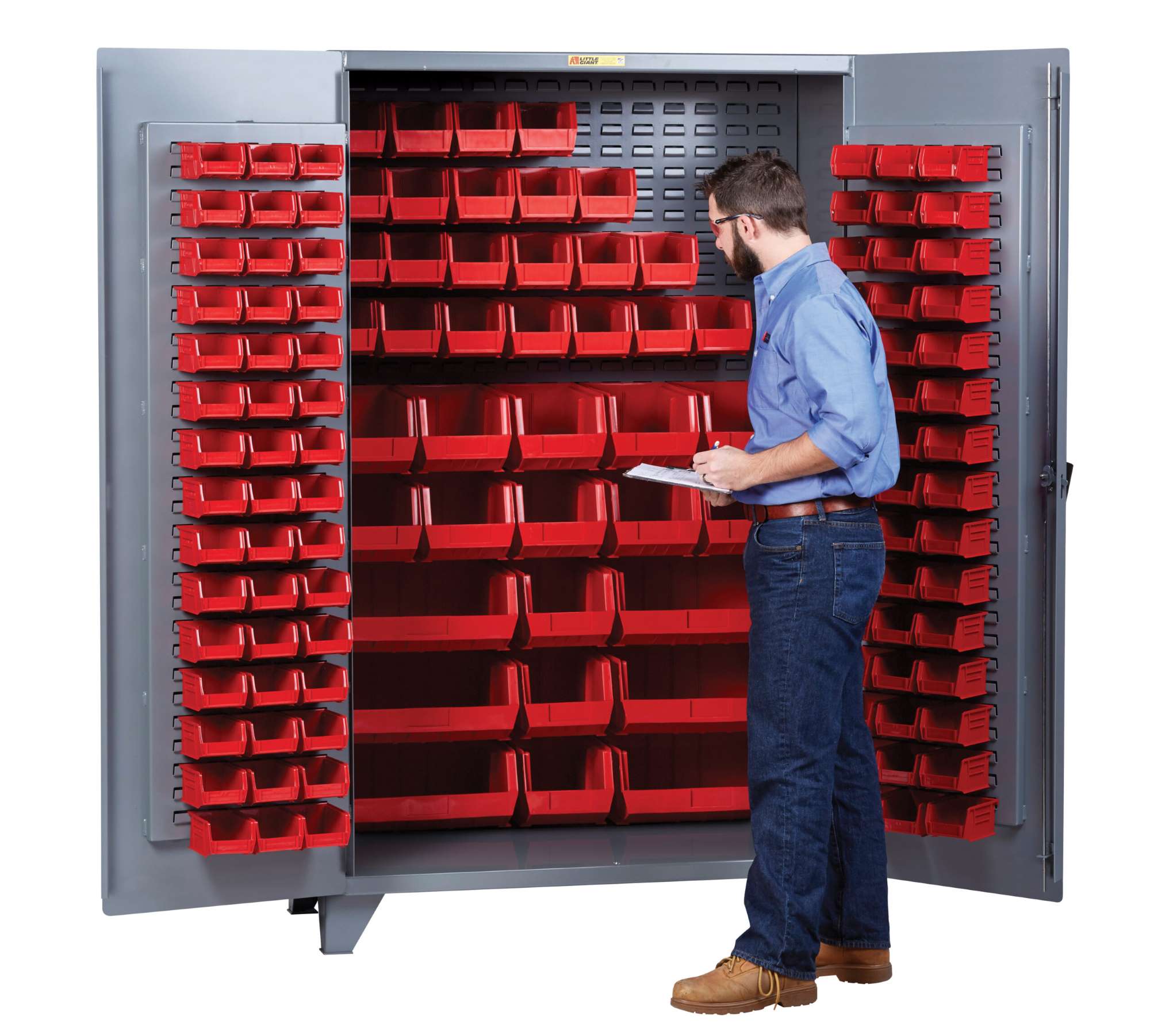 High Capacity Storage Bin Cabinet